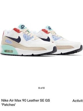 Nike Air Max 90 Leather SE GS 'Patches